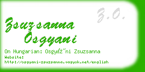 zsuzsanna osgyani business card